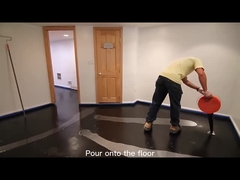 Assoalho metálico da cola Epoxy do olhar de mármore branco que reveste o revestimento concreto decorativo