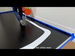 O revestimento metálico residencial do assoalho da cola Epoxy cria efeitos tridimensionais