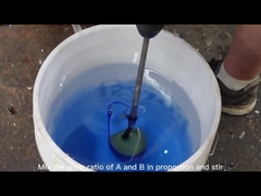 Coloque dois componentes em resina epoxi 100% sólidos ultra transparente