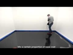 Revestimento de piso em epoxi, azul brilhante, metálico, suavizado, não tóxico, com baixo odor TDS