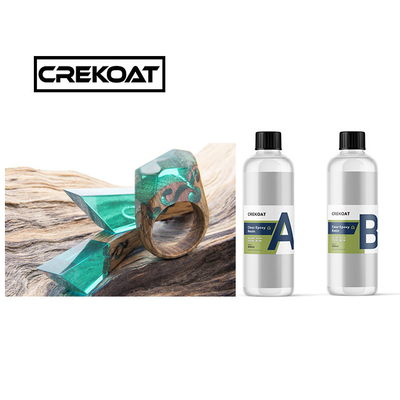 Brilhante Deep Pour Clear Epoxy Rigid 2 Part Clear Resin Anti Yellowing para artesanato