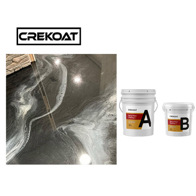 O assoalho metálico da cola Epoxy do aeroporto pinta a resina de cola Epoxy resistente UV e o Hardner