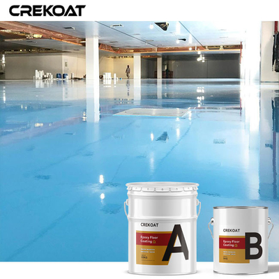 O assoalho industrial da cola Epoxy do GV que reveste o solvente de alto brilho baseou a pintura do assoalho