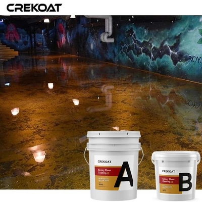 Transparente sem emenda do revestimento de Lava Brown Metallic Epoxy Floor