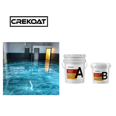 Basecoat Clear Metallic Epoxy Floor Coating Viscosidade Limpeável