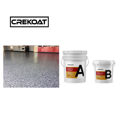 Resina de revestimento de piso em flocos de epoxi brilhante e claro multicolor desespumante naturalmente