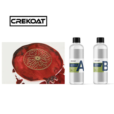 Claridade UV Estável Resina Epoxídica Luminosa Inodora Sem COV Para Mesa de Fusão