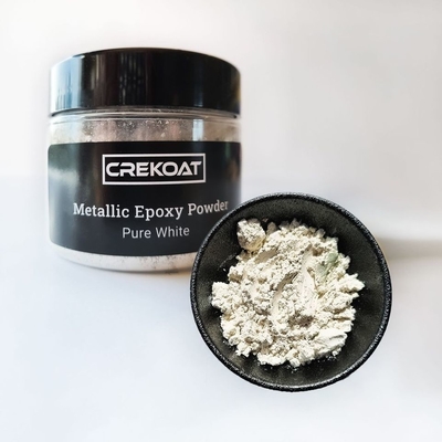 Mica em pó natural de cor branca de pérola de alta pureza Brilho metálico em pó epoxi