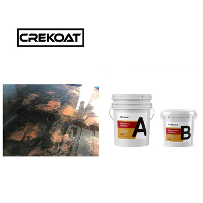 Nacreous High Gloss Metallic Epoxy Floor Coating Estabilidade de aparência exótica