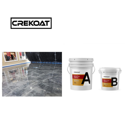 Topcoats Secagem rápida Revestimento de piso de resina epóxi Pintura de alto brilho Metallica