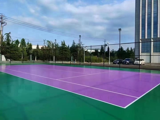 Grânulos Revestimento de piso de basquetebol 13 mm Revestimento de campo de ténis Borracha