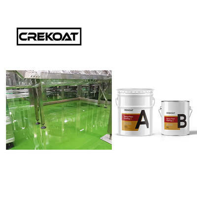 Pintura de piso de epoxi brilhante 3 mm Spray Epoxy Top Coat para áreas de alto tráfego