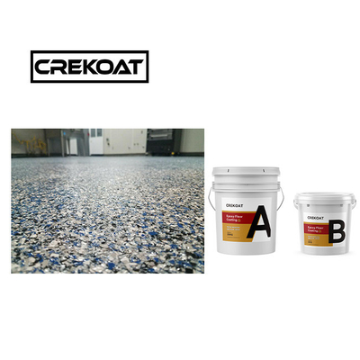Polyaspartic Decorativo Epoxy Pintura de Pavimento Flakes Epoxy revestimento sem costura