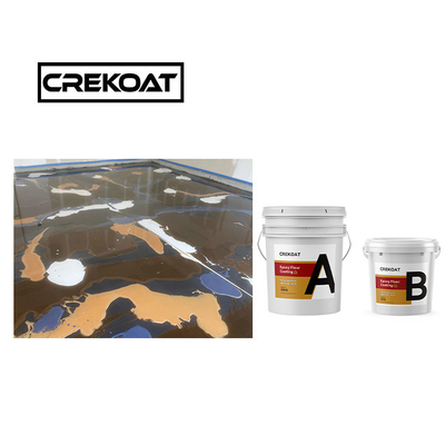 Nacreous High Gloss Metallic Epoxy Floor Coating Estabilidade de aparência exótica