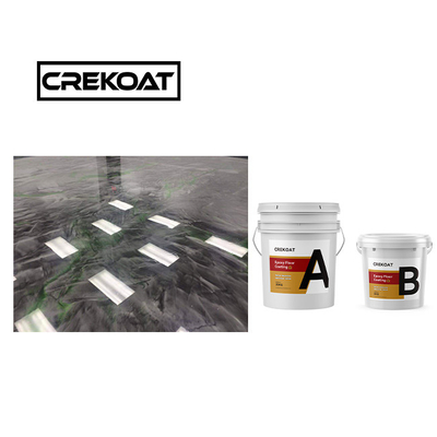 Nacreous High Gloss Metallic Epoxy Floor Coating Estabilidade de aparência exótica