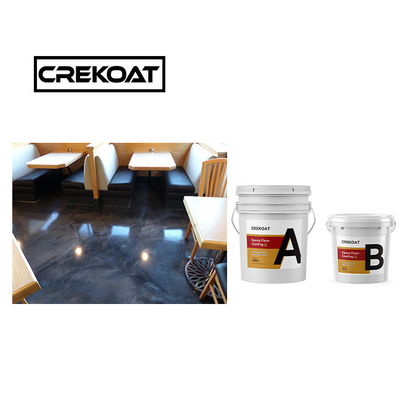 Pintura de piso epoxi impermeável cristalina 1 mm Antiderrapante Revestimento epoxi zero COV
