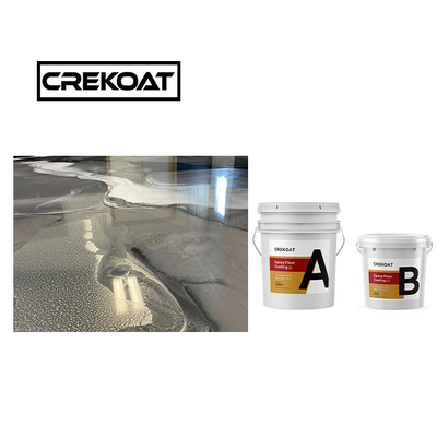 Pintura de piso epoxi impermeável cristalina 1 mm Antiderrapante Revestimento epoxi zero COV