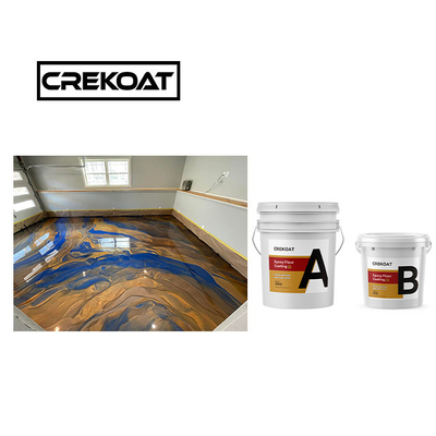 Pintura de piso epoxi resistente a produtos químicos brilhante
