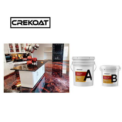 Basecoat Clear Metallic Epoxy Floor Coating Viscosidade Limpeável