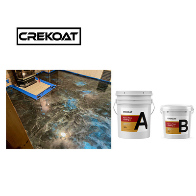 Pintura de piso epoxi resistente a produtos químicos brilhante