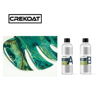 Kit de arte de resina epóxi cristalina transparente