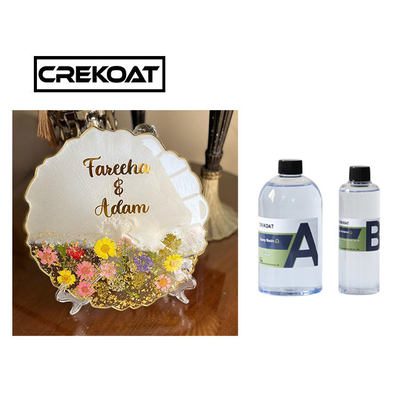 Componente de vidro líquido de Art Clear Epoxy Resin Two do tampo da mesa da construção alta