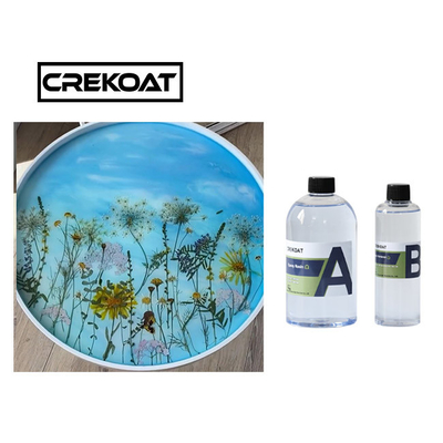 Resina de 2 partes de Crystal Clear Casting Epoxy Art do produto comestível não inflamável