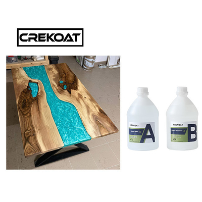 A carcaça livre da bolha derrama profundamente a resina de cola Epoxy para o nivelamento do auto da tabela claro
