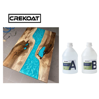 A carcaça livre da bolha derrama profundamente a resina de cola Epoxy para o nivelamento do auto da tabela claro