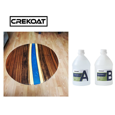 O produto químico resiste a resina moldada profunda dura de Crystal Clear Epoxy Resin Rock para a tabela