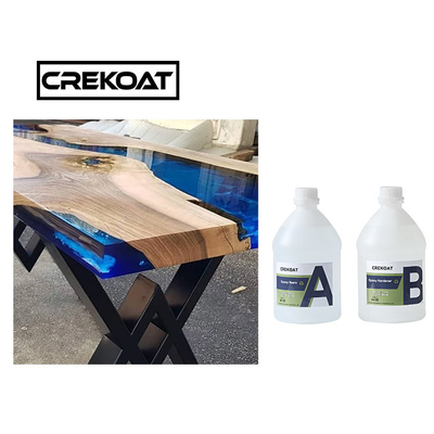 O produto químico resiste a resina moldada profunda dura de Crystal Clear Epoxy Resin Rock para a tabela