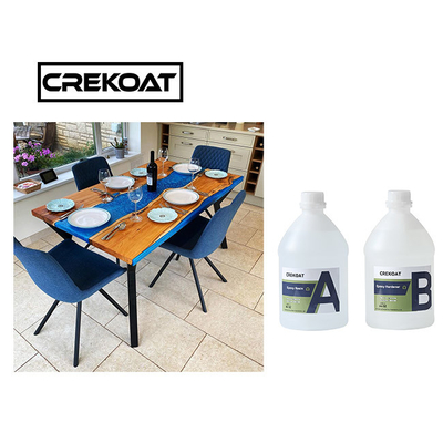 O produto químico resiste a resina moldada profunda dura de Crystal Clear Epoxy Resin Rock para a tabela