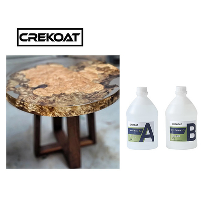 A resina de cola Epoxy contínua de 100% derrama profundamente a carcaça para a arte de madeira da tabela