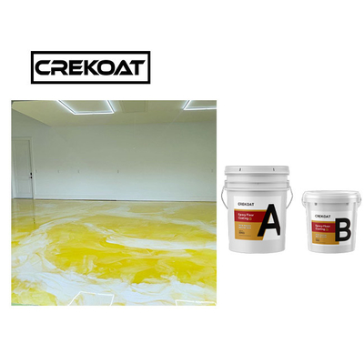 Rapidamente não secando nenhum assoalho metálico da resina de cola Epoxy da bolha que reveste Pearl White