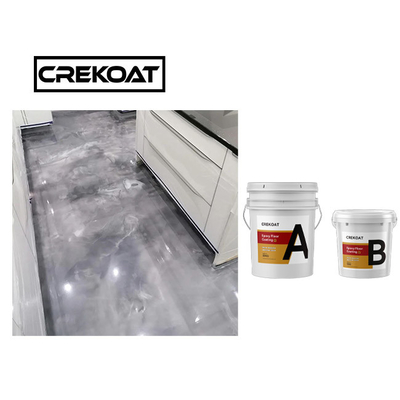 Rapidamente não secando nenhum assoalho metálico da resina de cola Epoxy da bolha que reveste Pearl White