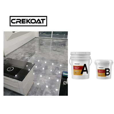 Rapidamente não secando nenhum assoalho metálico da resina de cola Epoxy da bolha que reveste Pearl White