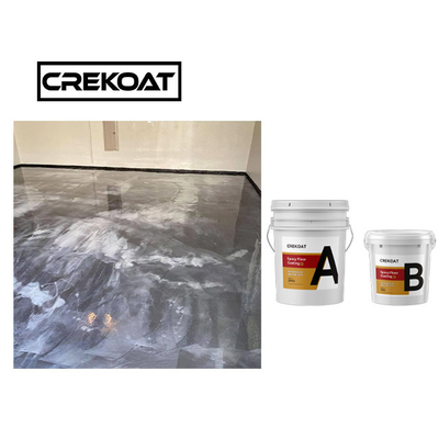 Assoalho metálico da cola Epoxy do sistema da resina do AB que reveste Eco amigável