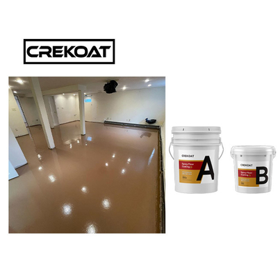 Assoalho metálico da cola Epoxy do sistema da resina do AB que reveste Eco amigável