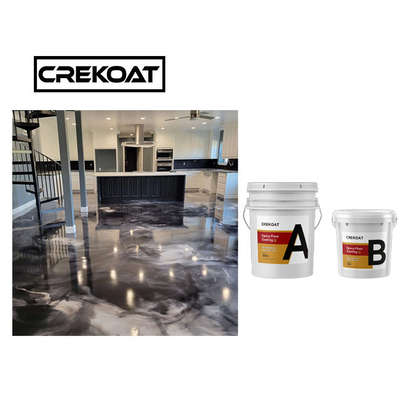 Assoalho metálico durável da cola Epoxy que reveste o anti risco Grey Color