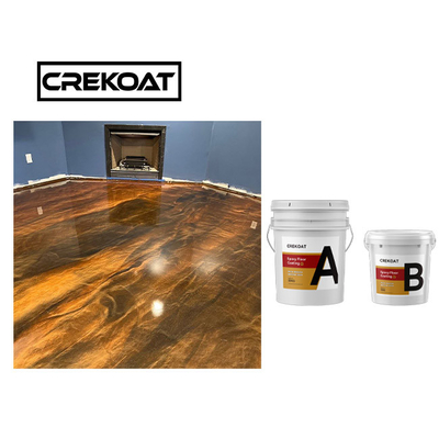 Assoalho metálico durável da cola Epoxy que reveste o anti risco Grey Color