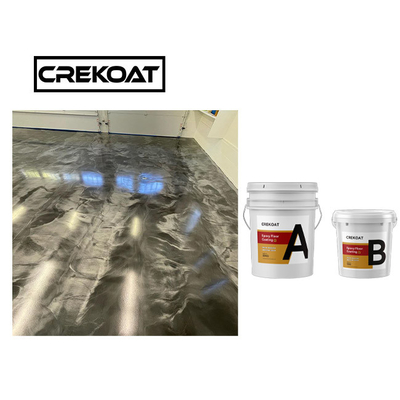 Assoalho da resina de cola Epoxy da categoria comercial que reveste Gray Metallic Epoxy Floor não tóxico
