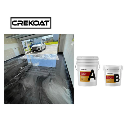Assoalho da resina de cola Epoxy da categoria comercial que reveste Gray Metallic Epoxy Floor não tóxico