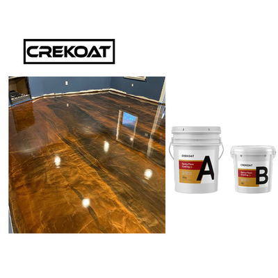 Risco do revestimento do assoalho de Crystal Clear Concrete Metallic Epoxy resistente