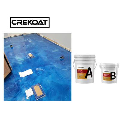 Assoalho concreto metálico resistente UV da resina de cola Epoxy 3d não tóxico