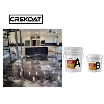 Assoalho concreto metálico resistente UV da resina de cola Epoxy 3d não tóxico