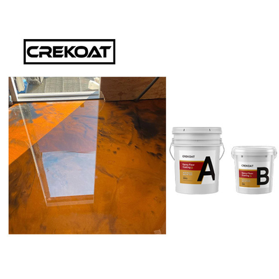 2 do polímero metálico do espaço livre da pintura do assoalho da garagem da resina de cola Epoxy porções viscosidade de baixa