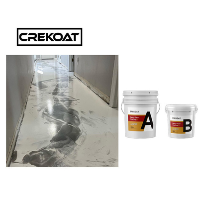 Assoalho metálico branco da cola Epoxy de MSDS que reveste a resina clara do poliéster para o concreto