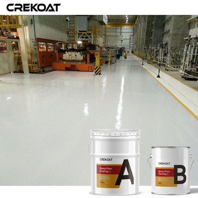 O assoalho industrial da cola Epoxy do GV que reveste o solvente de alto brilho baseou a pintura do assoalho