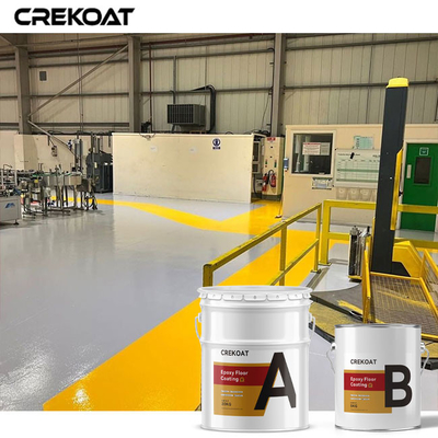 O assoalho industrial lustroso resistente da cola Epoxy que reveste não desliza a superfície concreta