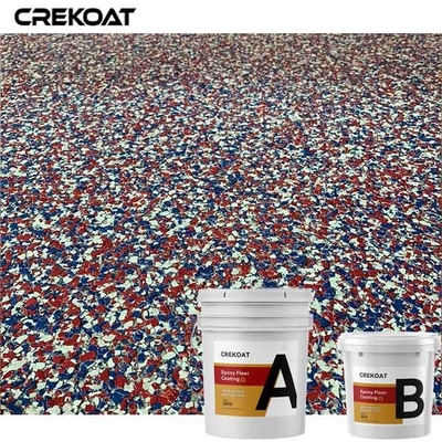 Revestimento decorativo do assoalho da resina de cola Epoxy dos terraços das garagens com os multi flocos da cor